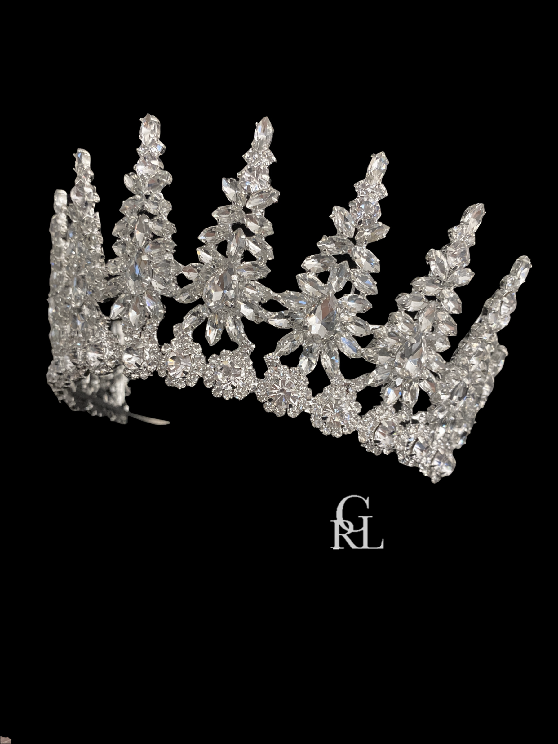 queen stunning crystal wedding tiara